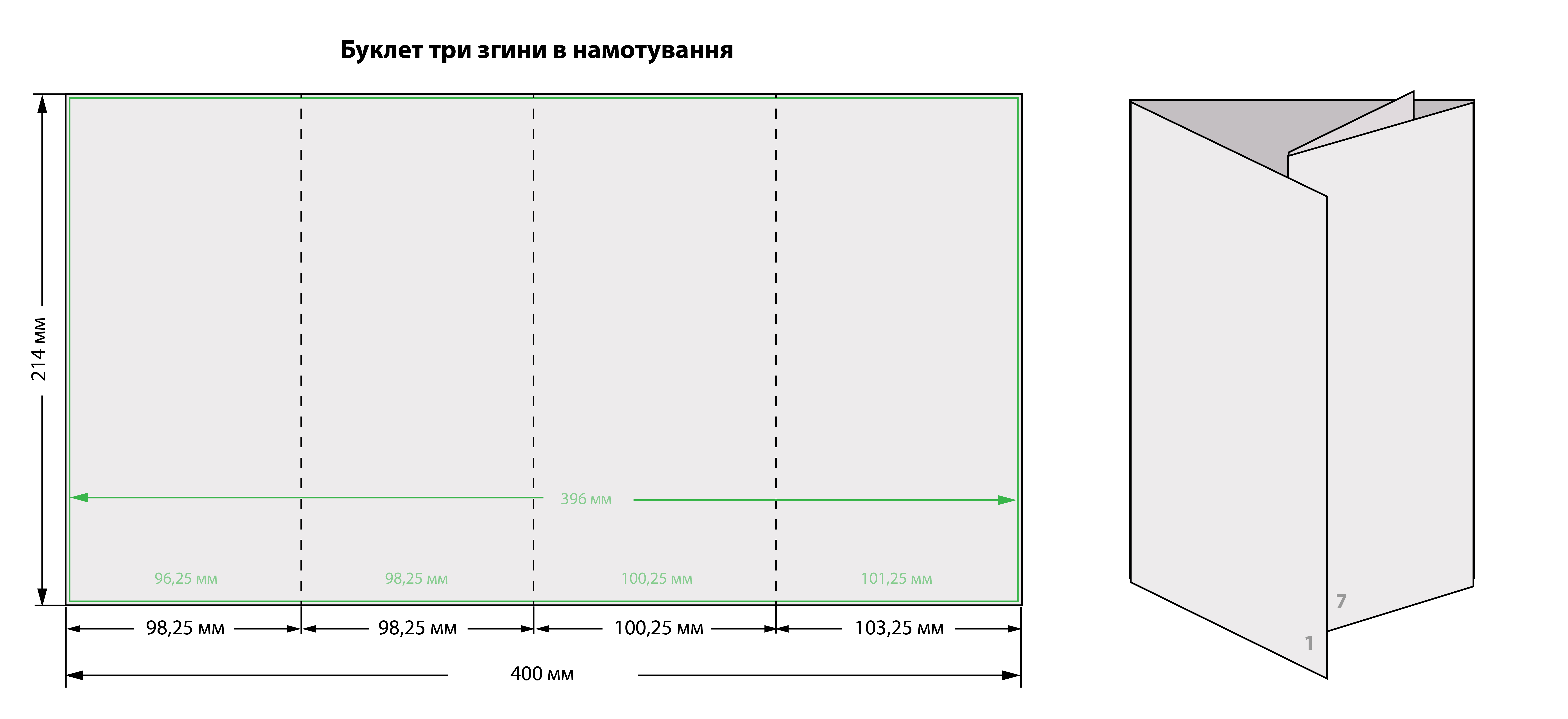 3 фальца намотка